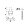 PCB Abstandshalter [100-32] (100330200002)