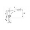 Klemmgriff  verstellbar [261-1] (261051059935)