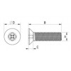 Senkschraube Metall  Kreuz DIN 965 [341-m] (341041041553)